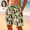 Custom Funny Face Aloha Summer Vacation Beach Short CH07 911268