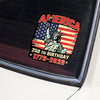 America 250th Birthday 1776 -2026 Car Window Decal Sticker CH07 910154