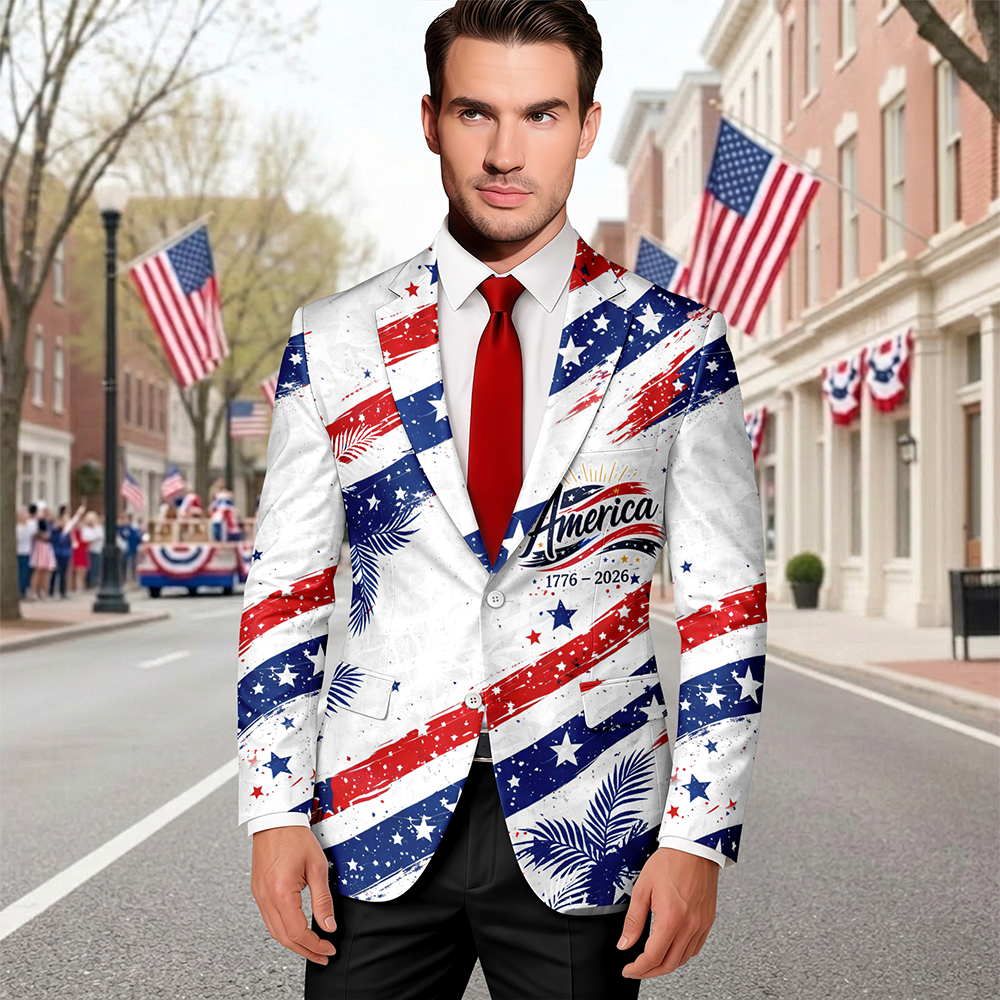 America 250 Years Semiquincentennial 1776-2026 Men's Suit CH07 911032