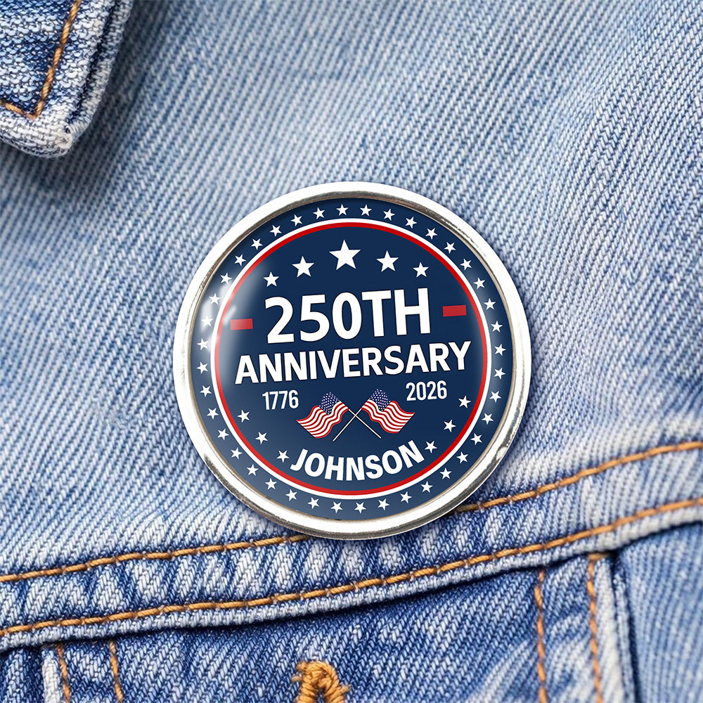 Custom Name America 250th Anniversary 1776-2026 Lapel Pin LM32 899691
