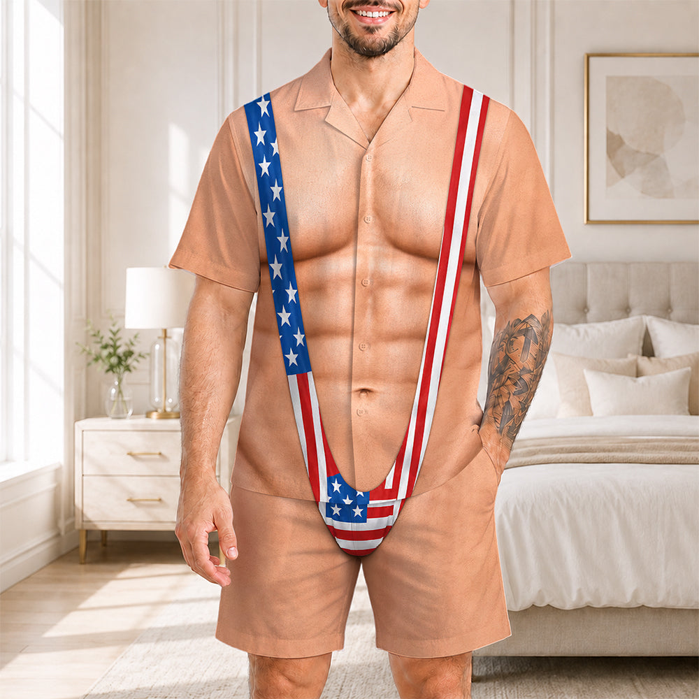Custom Funny Patriotic Pajamas - Personalized Birthday Gifts For Men HA75 921880