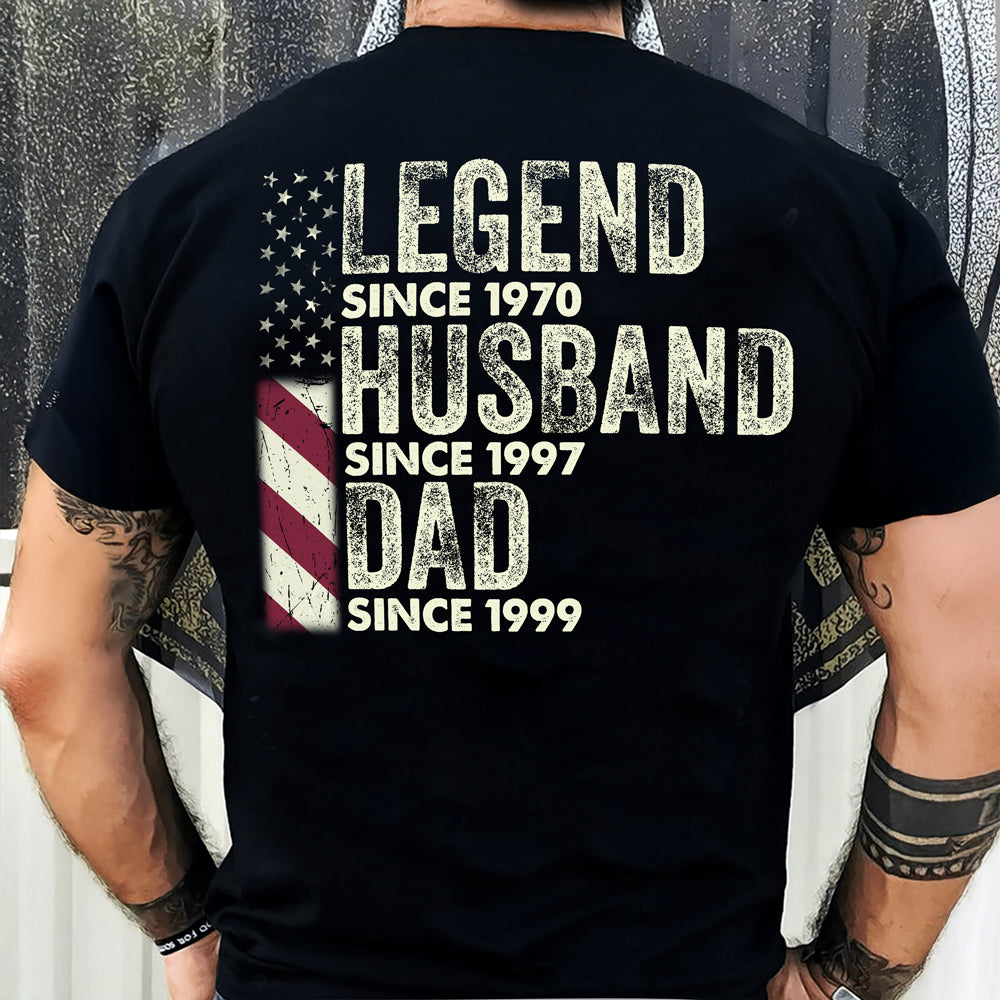 Personalized Legend Husband Dad Grandpa Back Shirt TH10 892937