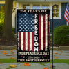 Custom Family Name 250 Years of Freedom 1776-2026 Independence Day Patriotic Garden Flag HO82 900940