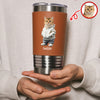 Custom Photo And Name Me Dog Cat Leather Tumbler HA75 897600