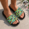 Custom Photo Tropical Flower Summer Slide Sandals CH07 911596