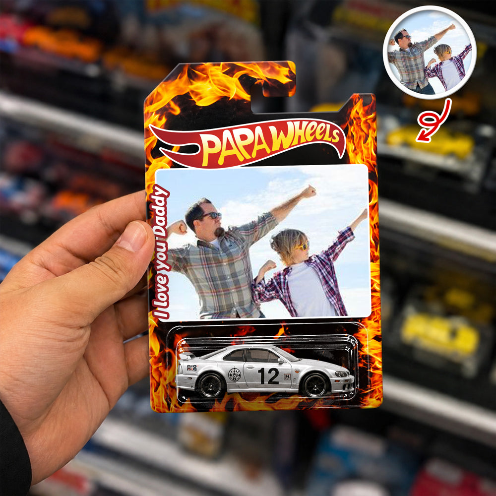 Custom Photo Dad Wheels Packaging for Dad, Father's Day Custom Collector Gift HO82 902660