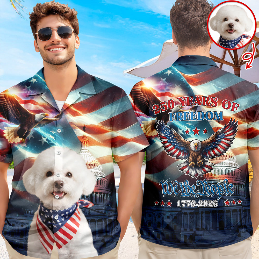 Custom Photo America 250 Years Of Freedom 1776 - 2026 Hawaii Shirt LM32 899067
