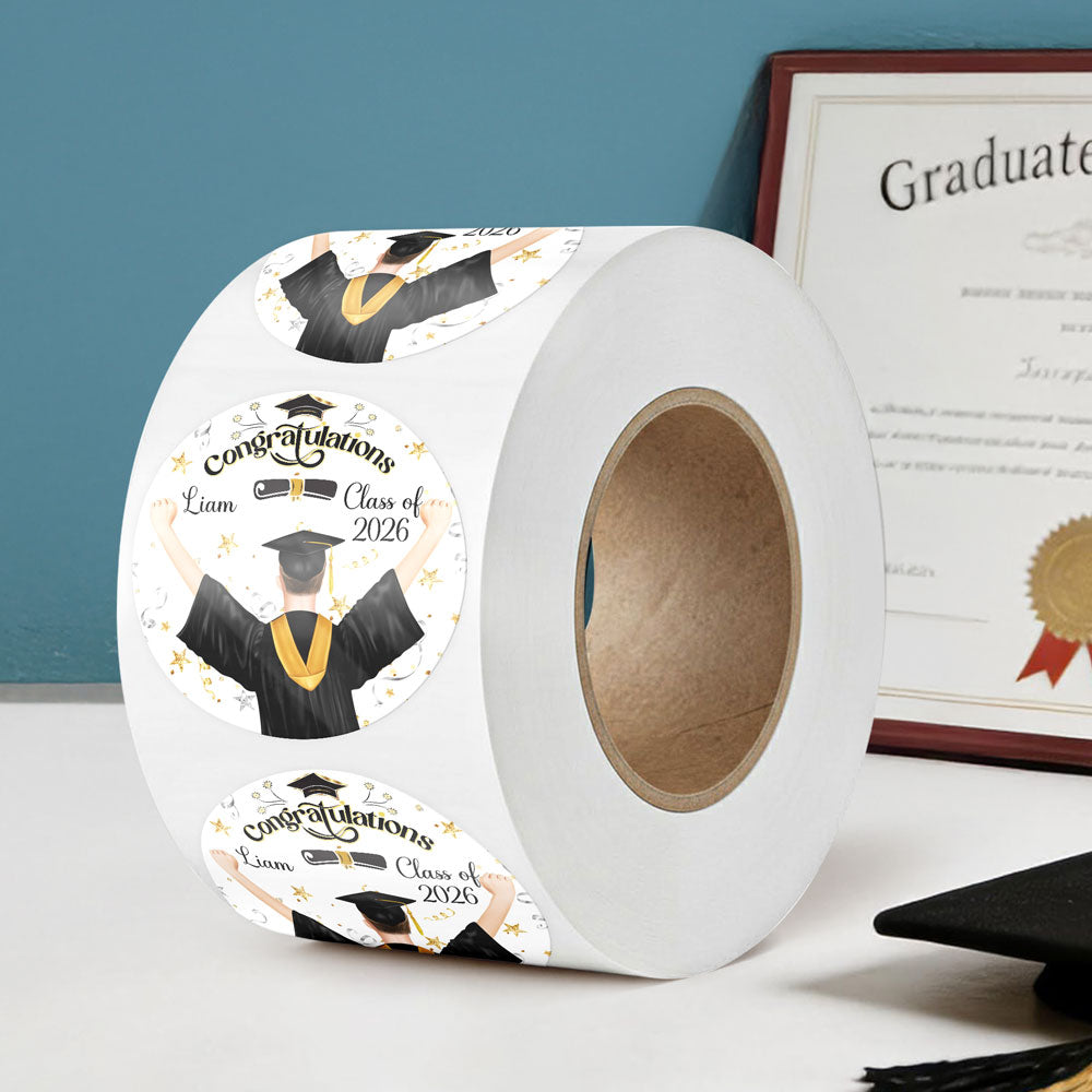 Personalized Congratulations Class of 2026 Roll Sticker TH10 898797