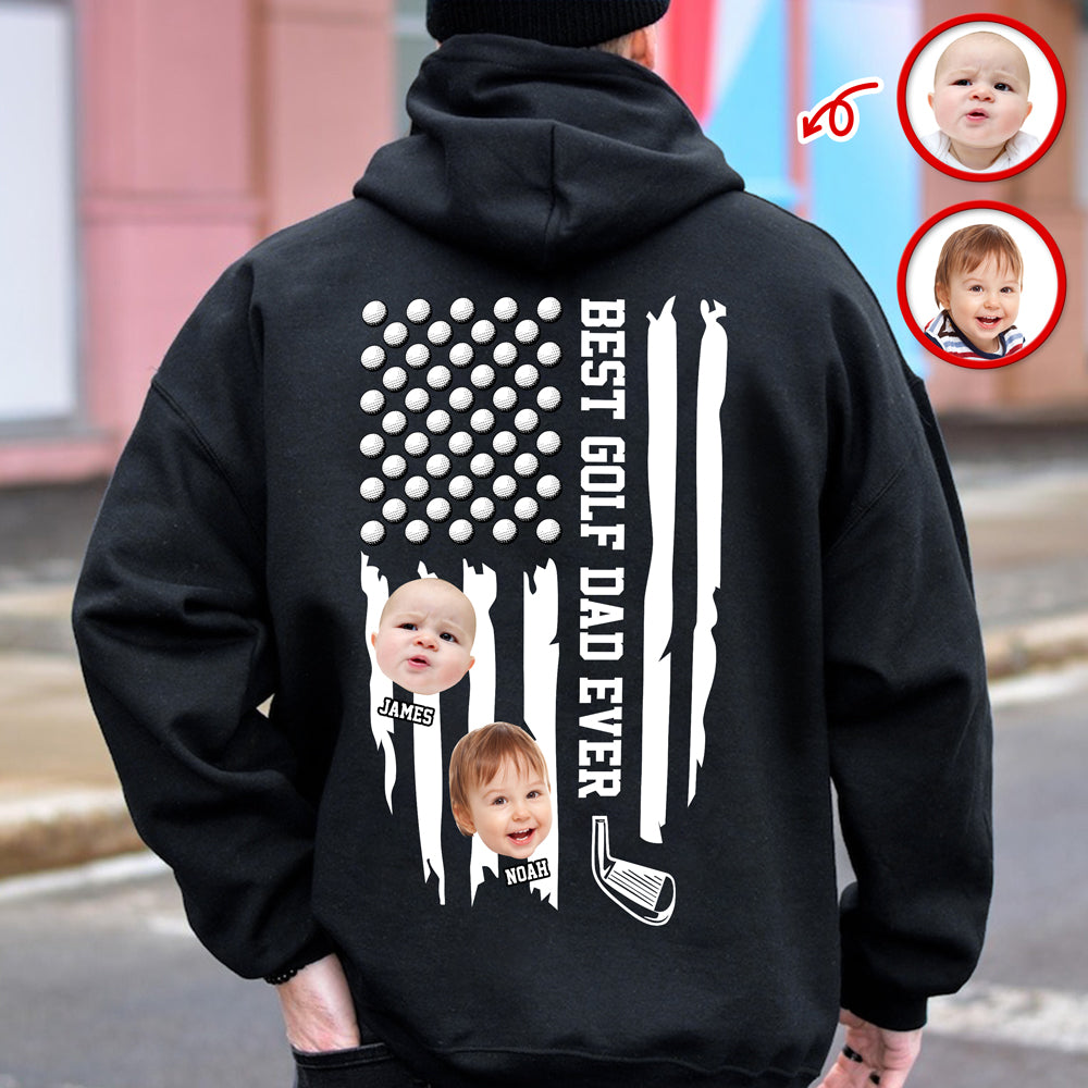 Custom Photo Best Golf Dad Ever Dark Shirt TH10 898453