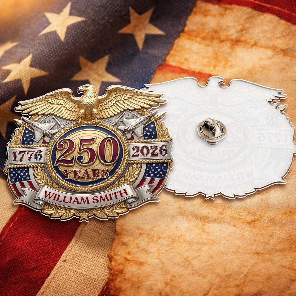 Personalized America 250th Anniversary Patriotic Eagle Acrylic Pin HO82 902146