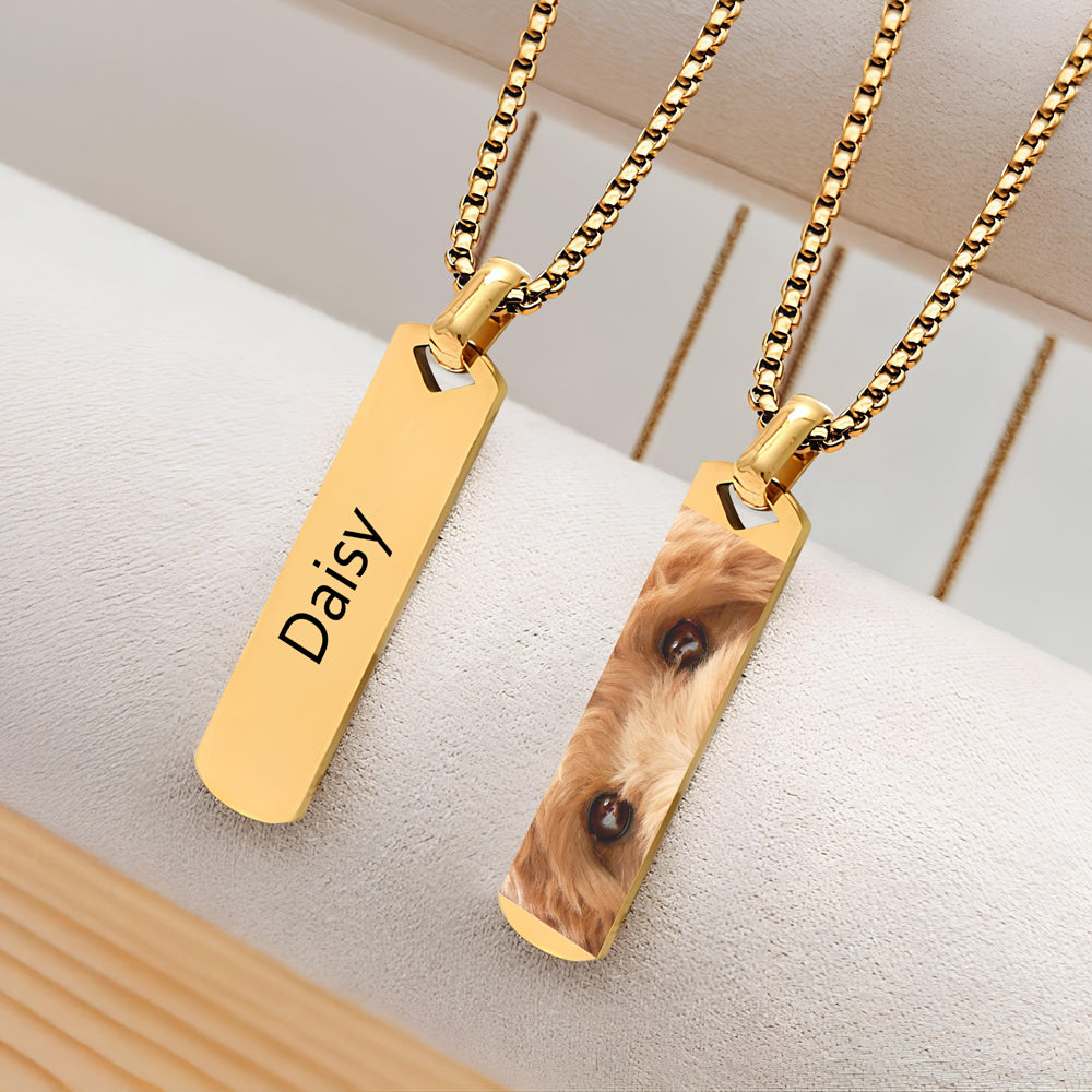 Custom Dog Eyes Photo Long Necklace For Dog Lover TH10 892861