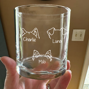 Personalized Dog Ears Whiskey Glass For Dog Lovers CH07 899736