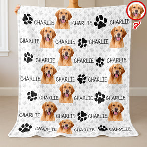 Custom Photo And Name On Quilt Blanket For Dog Lover LM32 897303