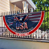 Custom Family Name Faith, Family & Freedom America 250 Years Patriotic Non-pleated Fan Flag HO82 901314