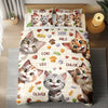 Custom 3D Cat Fish Bone Brick Pattern - 3D Inflated Effect Quilt Bedding Set LM32 897147