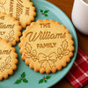 Custom Family Name Christmas Cookie Stamp – Personalized Holiday Baking Gift LM32 669697
