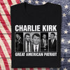 Charlie Kirk Great American Patriot Dark Shirt HA75 64472