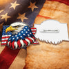 Personalized Patriotic US Flag Bald Eagle Acrylic Pin CH07 910990