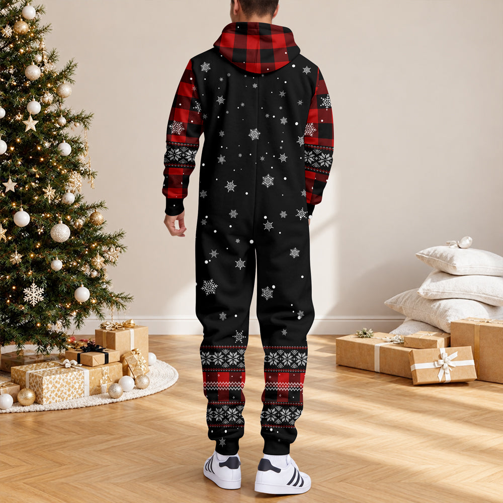 Custom Initial Name Monogram Christmas Holiday Onesie Pajamas HO82 903692