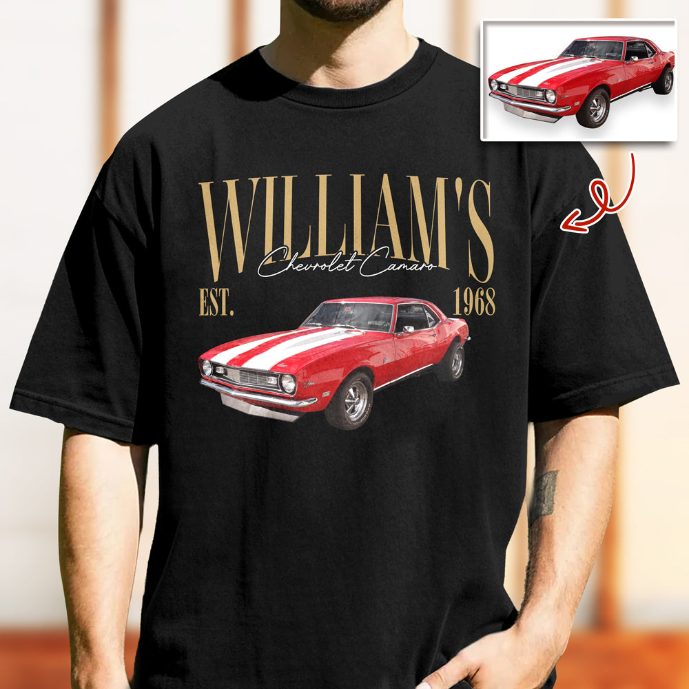 Custom Photo & Name Classic Car Comfort Shirt - Gift For Car Lovers HO82 903292
