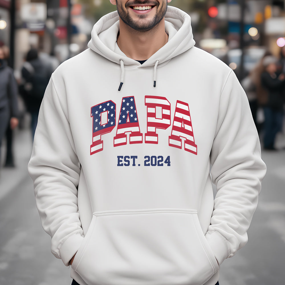 Personalized USA Flag Patriotic Dad Shirt, Gift for Father’s Day HA75 921038