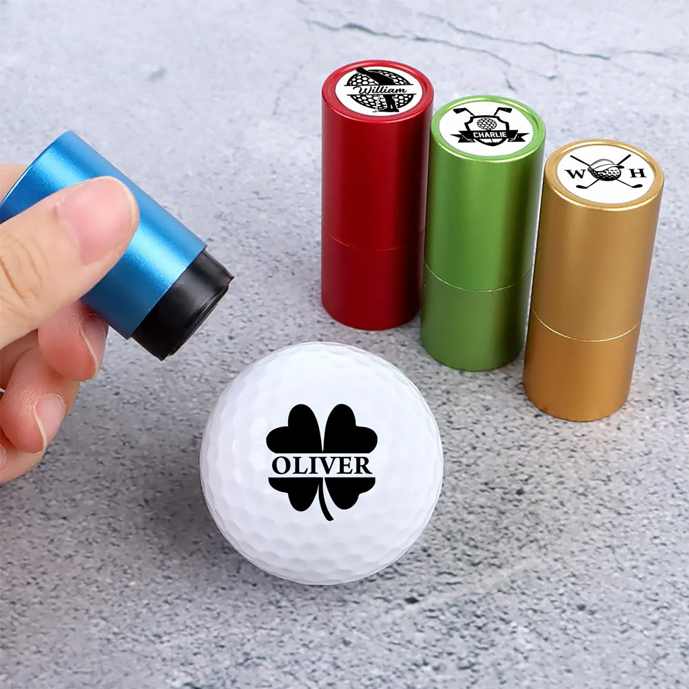 Personalized Name Golf Ball Stamp Box Gift For Golf Lover CH07 910072