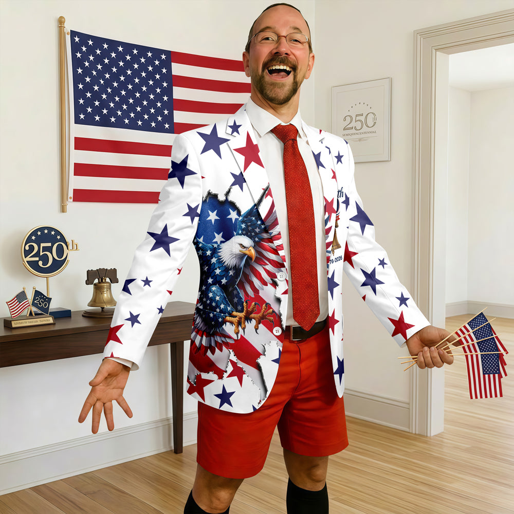 Personalized American 250th Anniversary 1776-2026 Men's Suits CH07 911154