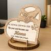 Personalized The Year You Became Our Mommy 2-Layered Wooden Plaque With Stand LM32 899621