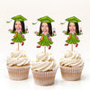 Custom Face With Country Flag Graduation Decoration Cupcake Toppers TH10 169115