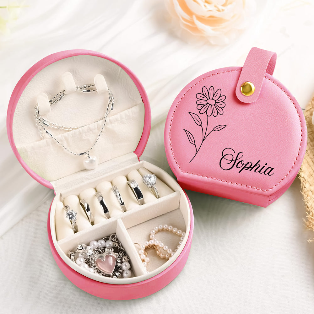 Custom Your Name On Jewelry Box With Handle TH10 894291