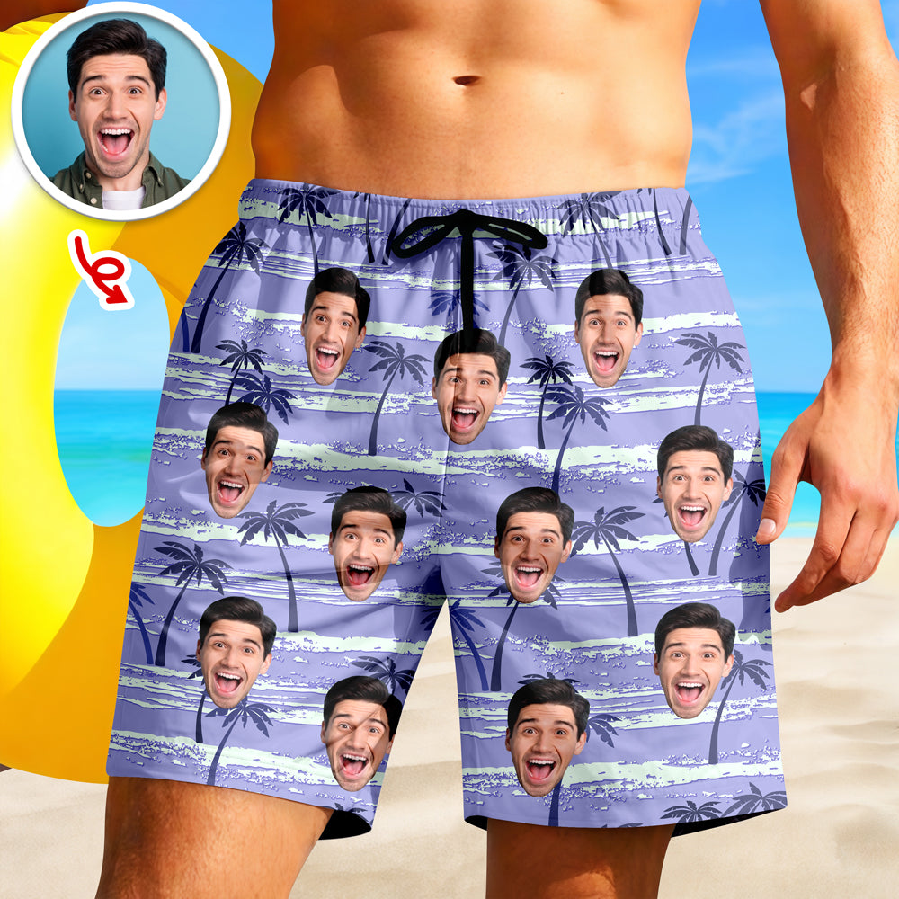 Custom Funny Face Aloha Summer Vacation Beach Short CH07 911268