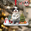 Custom Photo Dog Christmas Acrylic Ornament For Christmas HA75 897604
