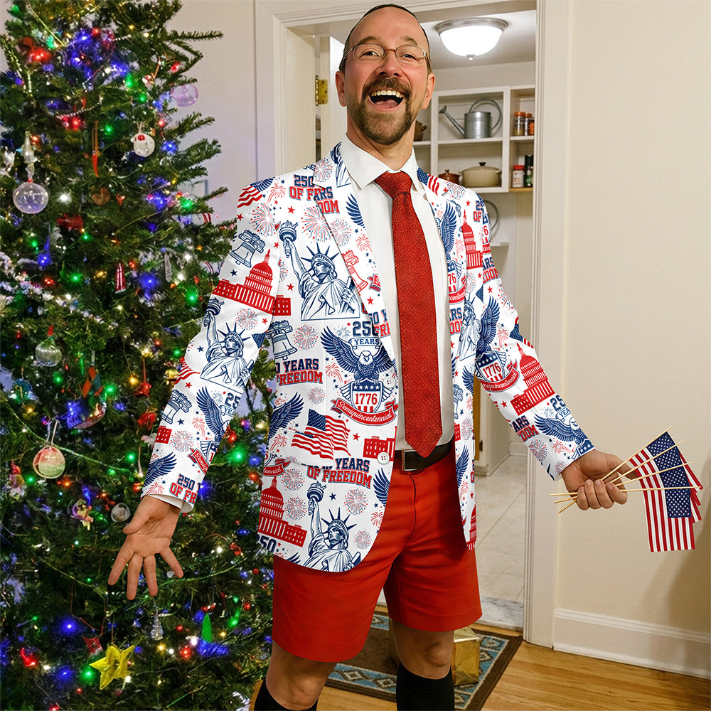 Personalized 250 Years Of Freedom America Men's Suit CH07 911034
