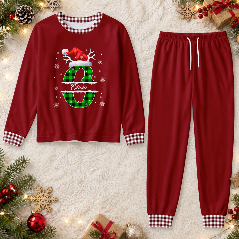 Custom Initial Name Christmas Holiday Sleepwear Gift for Him & Her HO82 903578