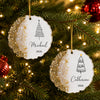 Custom Name Christmas Tree Resin Ornament, Personalized Holiday Decoration, Christmas Keepsake Gift CH07 180506