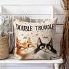 We're The Trouble Cat Pillow Personalized Gift HO82 893516