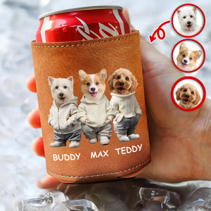 Custom Photo And Name Dog Cat Can Cooler Holder HA75 897592