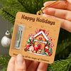 Personalized Character Happy Holidays Wooden Money Holder Ornament, Christmas Cash Gift For Family TH10 171379