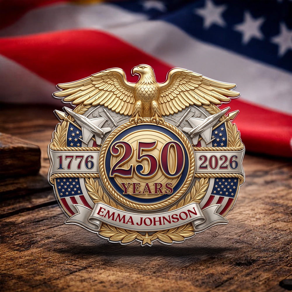 Personalized America 250th Anniversary Patriotic Eagle Acrylic Pin HO82 902146