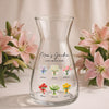 Personalized Birth Flowers Mom's Garden Love Grows Here Glass Vase CH07 911232