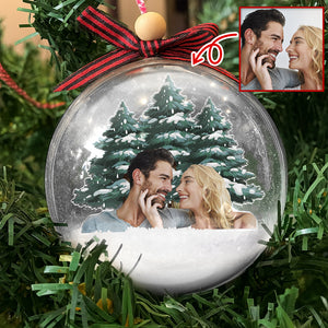 Custom Couple Photo 3D Ball Ornament For Christmas TH10 896083