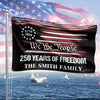 Custom Family Name We The People 250 Years USA Banner House Flag HA75 920572