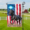 Custom Horse Photo God Bless America Garden Flag TH10 898699