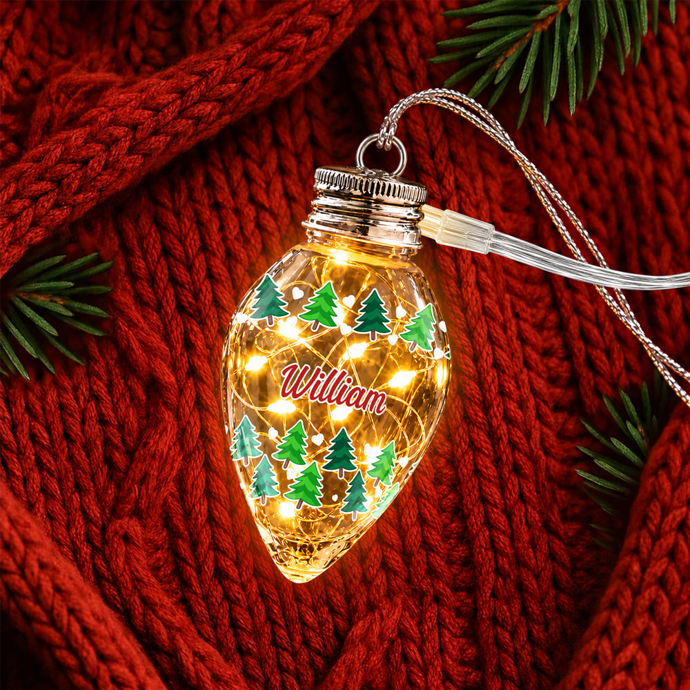 Personalized Christmas Chili Bulb LED Light, Custom Holiday Decoration Gift For Family HO82 904088