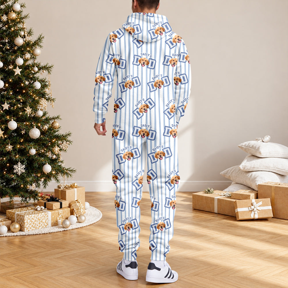 Custom Dog Cat  Face Dad Mom Christmas Onesie Pajamas HO82 903904