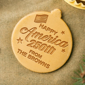 Personalized Happy America 250th Cookie Stamp TH10 898009