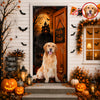 Custom Photo Trick Or Treat Halloween Door Cover – Personalized Gift for Dog Lovers LM32 669579