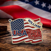 Custom Name USA 250th Anniversary 1776-2026 Acrylic Pin CH07 911036