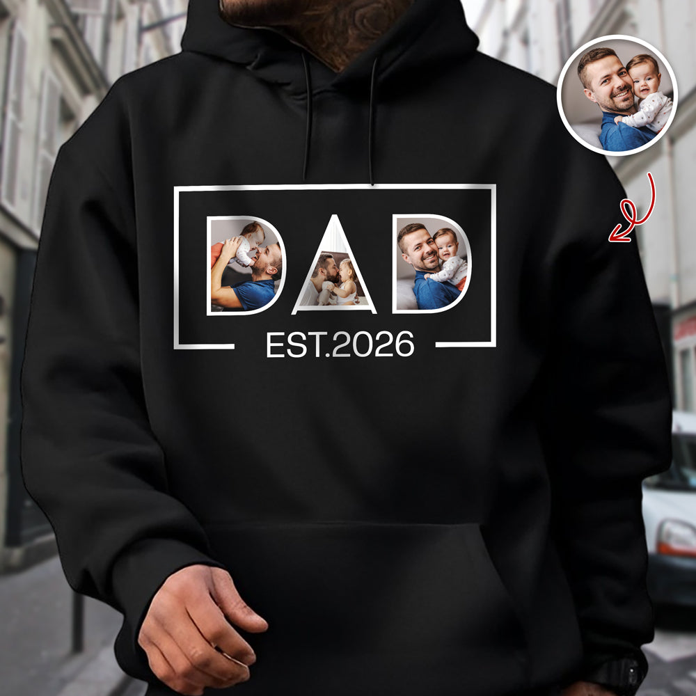 Custom Photo And Year Dad Est 2026 Shirt For Father's Day TH10 169765