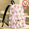 Custom Dog Cat Face Gingham Pattern Backpack For Dog Cat Lovers CH07 911124